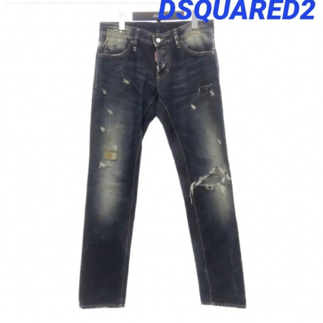 極美品 DSQUARED2 SKINNY DAN JEAN スキニーデニムパンツ-