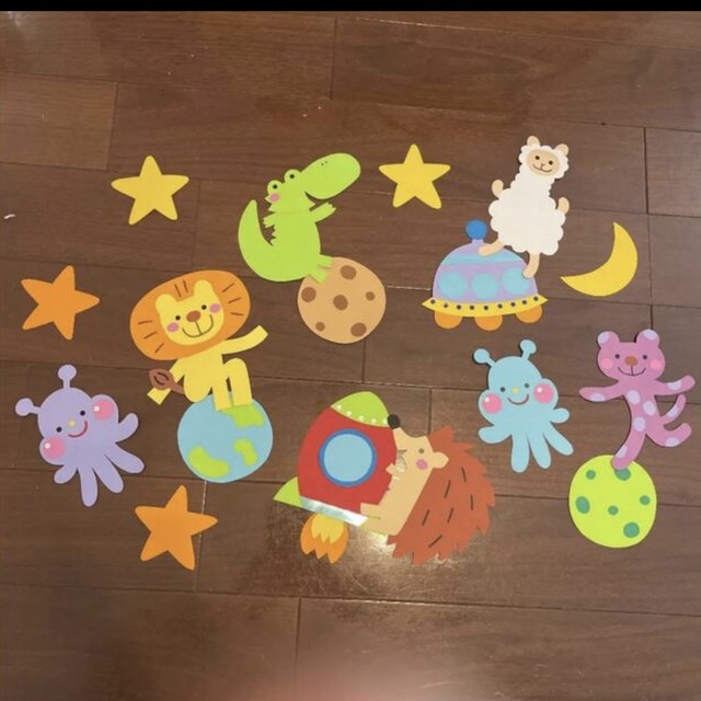 宇宙年中保育壁面 ハンドメイドのハンドメイド その他(その他)の商品写真