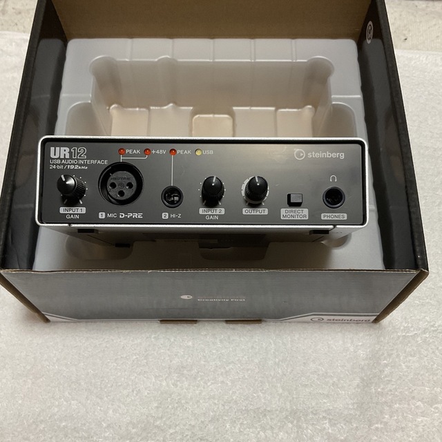 Steinberg スタインバーグ  UR12 中古　使用回数数回 楽器のDTM/DAW(オーディオインターフェイス)の商品写真