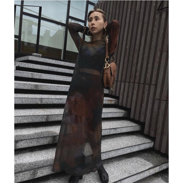 特価品蔵出し特集 Ameri miranda taidai sheer long top レディース
