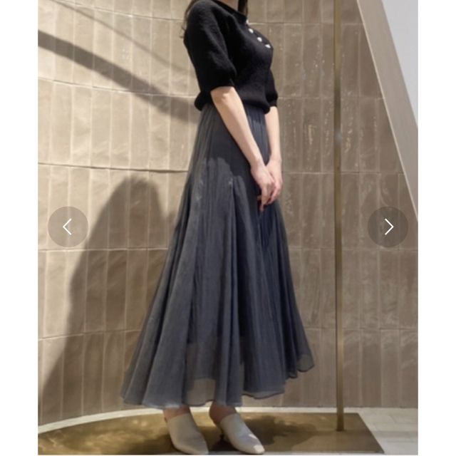 Lily Brown(リリーブラウン)のエアリーボリュームスカート レディースのスカート(ロングスカート)の商品写真