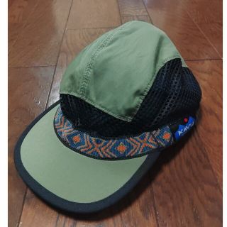 カブー(KAVU)のKAVU キャップ　ナイロン　メッシュ　Ｌ　カーキ(キャップ)