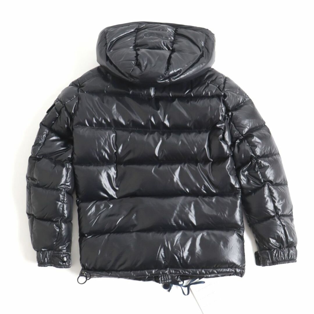 極美品◆18年製 MONCLER モンクレール MAYA マヤ ロゴワッペン フーデッド WZIP ダウンジャケット ブラック 00 正規品 メンズ  ハンガー付き　r11-st30208-307