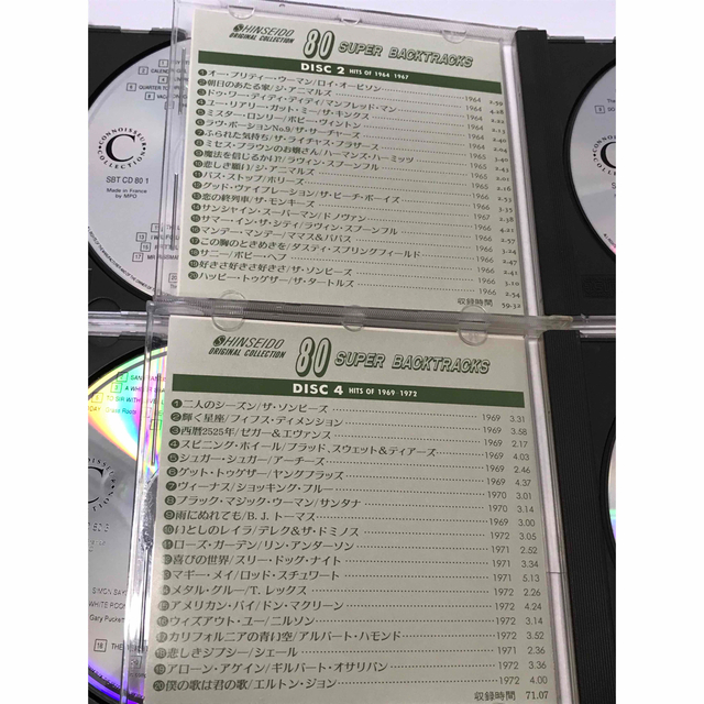 80 SUPER BACK TRACKS HITS OFTHE60's&70's エンタメ/ホビーのCD(ポップス/ロック(洋楽))の商品写真