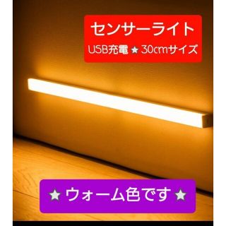 最新♪LEDライト１本センサーライトLED　人感　USB充電　モーションセンサー(天井照明)