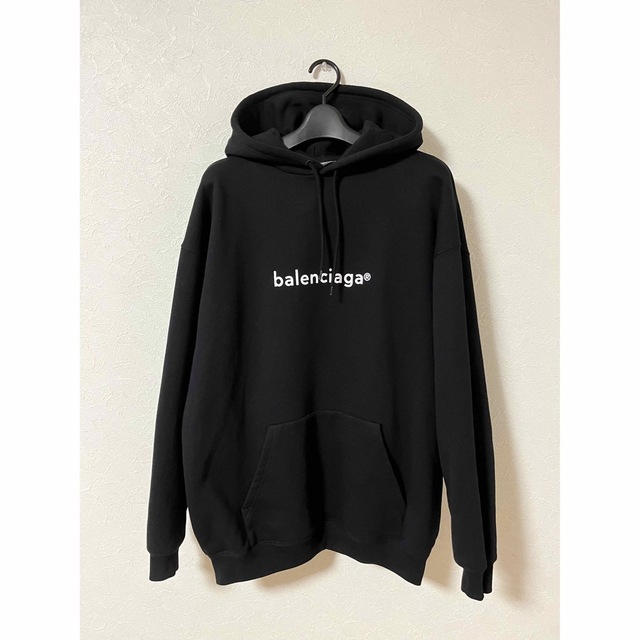 トップス国内正規品　BALENCIAGA　ロゴオーバーサイズパーカー　M