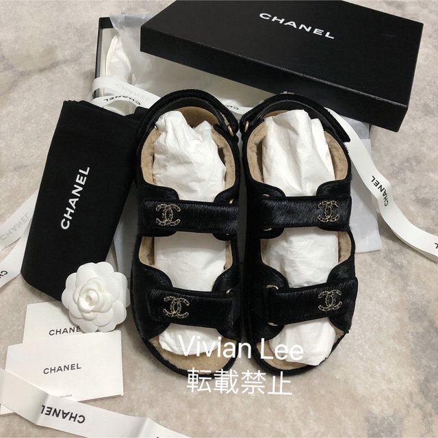 Chanel シャネル フットベットサンダル 【新品未使用】39C G35927