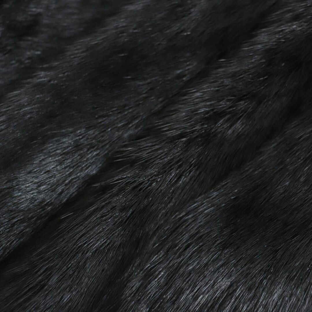 未使用品▼MINK ミンク 本毛皮コート ブラック 毛質艶やか・柔らか◎ タグ付き