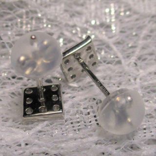 新品】pt900/プラチナ/ダイヤモンド0.2ct/パヴェスクエアピアス