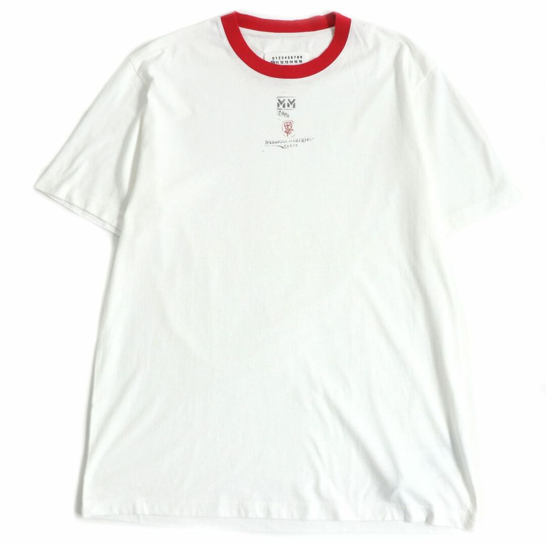 メゾンマルジェラ maisonmargiela 未使用 白Tシャツ ロゴ Ｓ