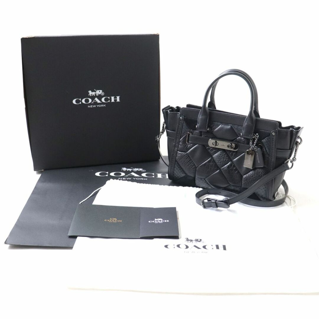 変更OK 極美品☆コーチ 2way ショルダーバッグ スワッガー 27 レザー