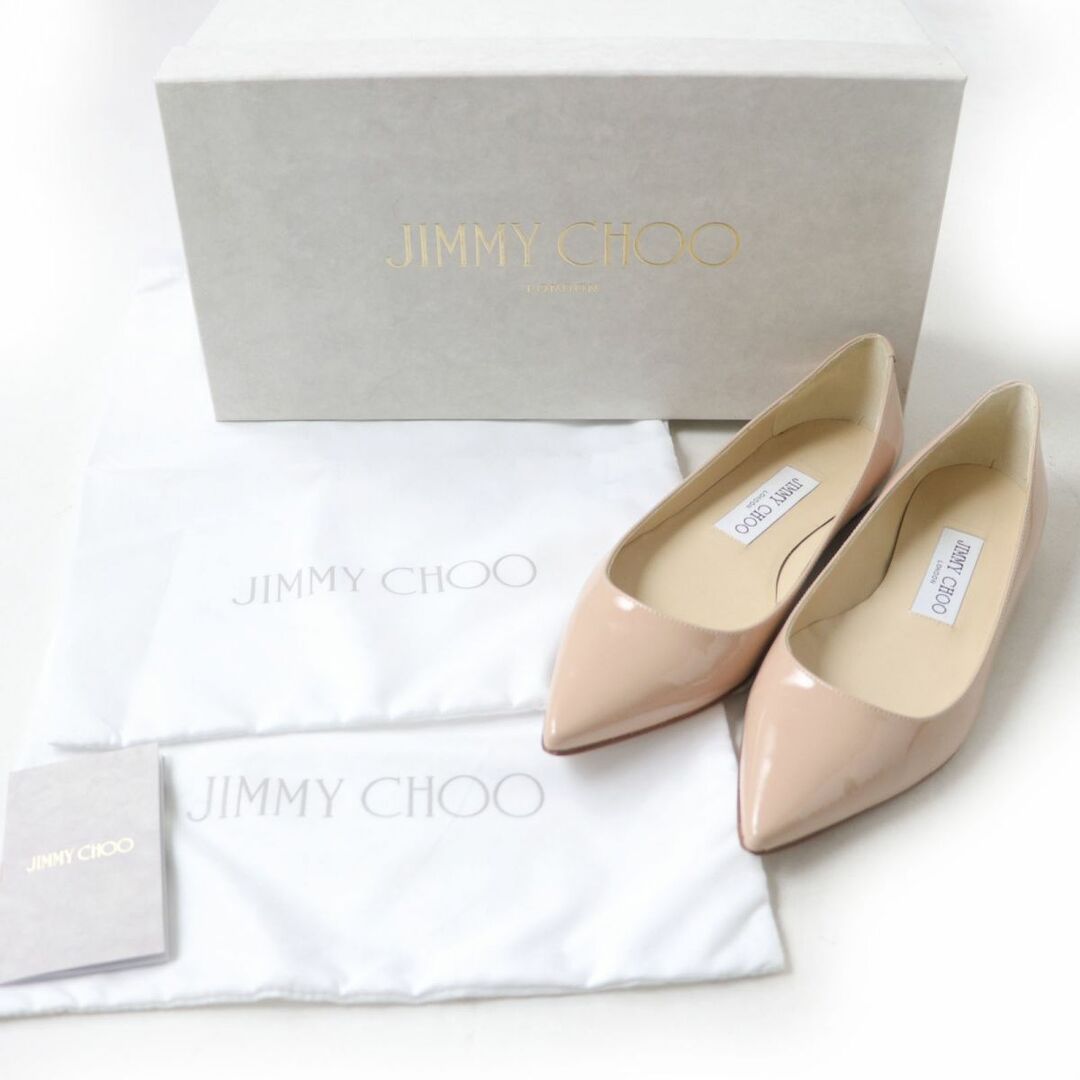 【美品】JIMMY CHOO（ジミーチュウ）本革パンプス　スパンコール　結婚式