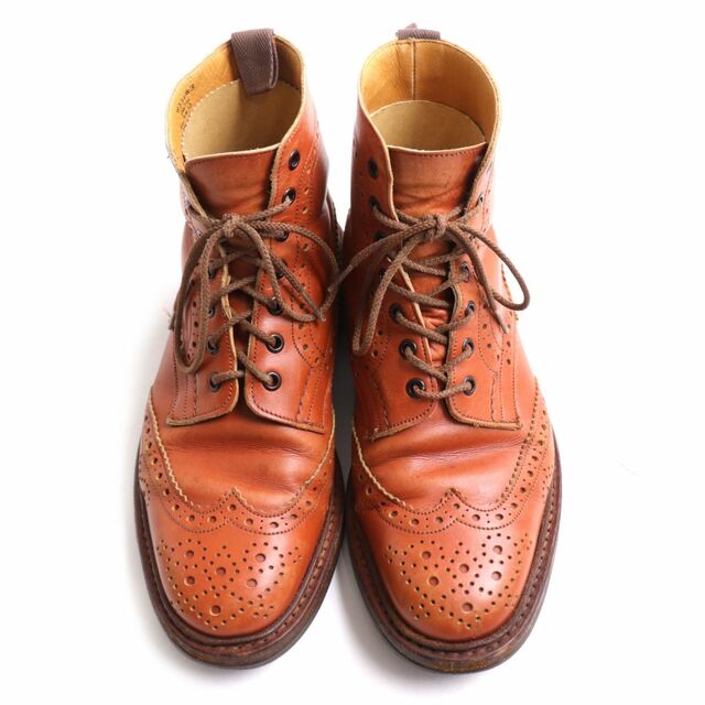 良品◆Tricker's トリッカーズ ポールスミス別注 6670 ダイナイトソール レザー カントリーブーツ ブラウン 7 1/2イングランド製 メンズ 1