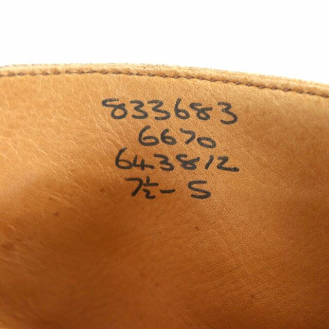 良品◆Tricker's トリッカーズ ポールスミス別注 6670 ダイナイトソール レザー カントリーブーツ ブラウン 7 1/2イングランド製 メンズ 6