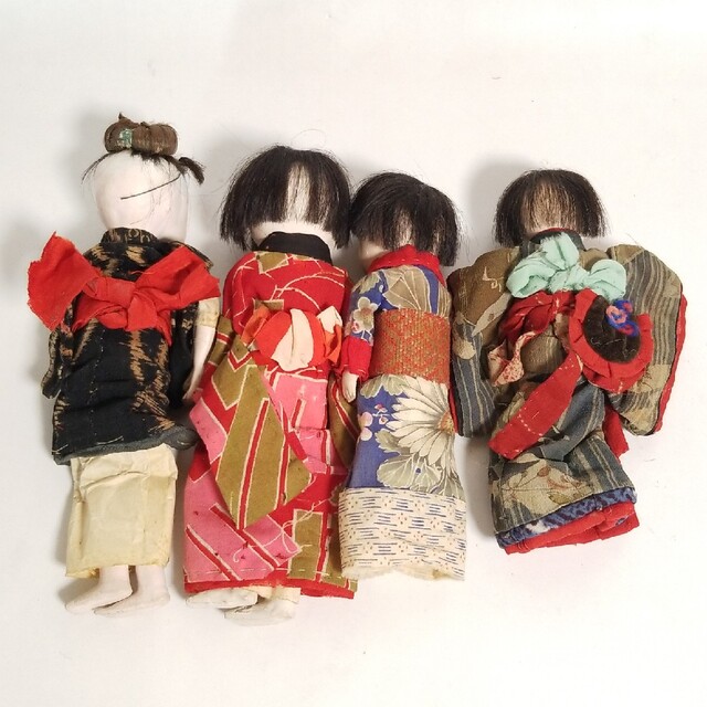 市松人形 日本人形  着物 和装 4体 子ども