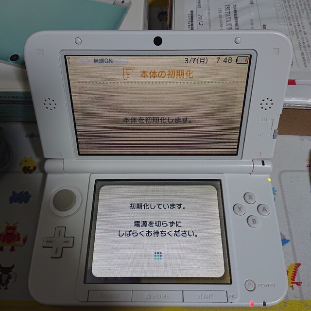 中古 ニンテンドー3DS LL ミント×ホワイト 販売店 携帯用ゲーム機本体