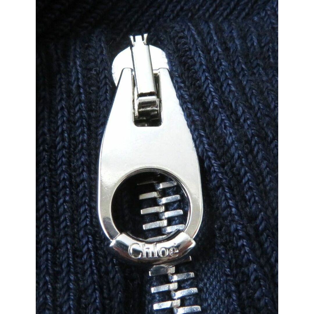 未使用品☆正規品 Chloe クロエ 21年製 襟元ZIP 裾フリル 長袖