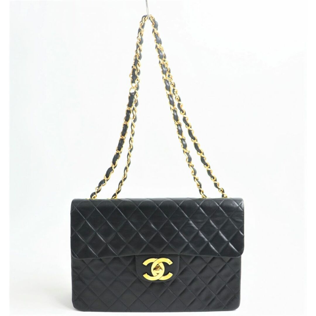 CHANEL - 良品○シャネル ヴィンテージ ターンロック フラップ ダブル