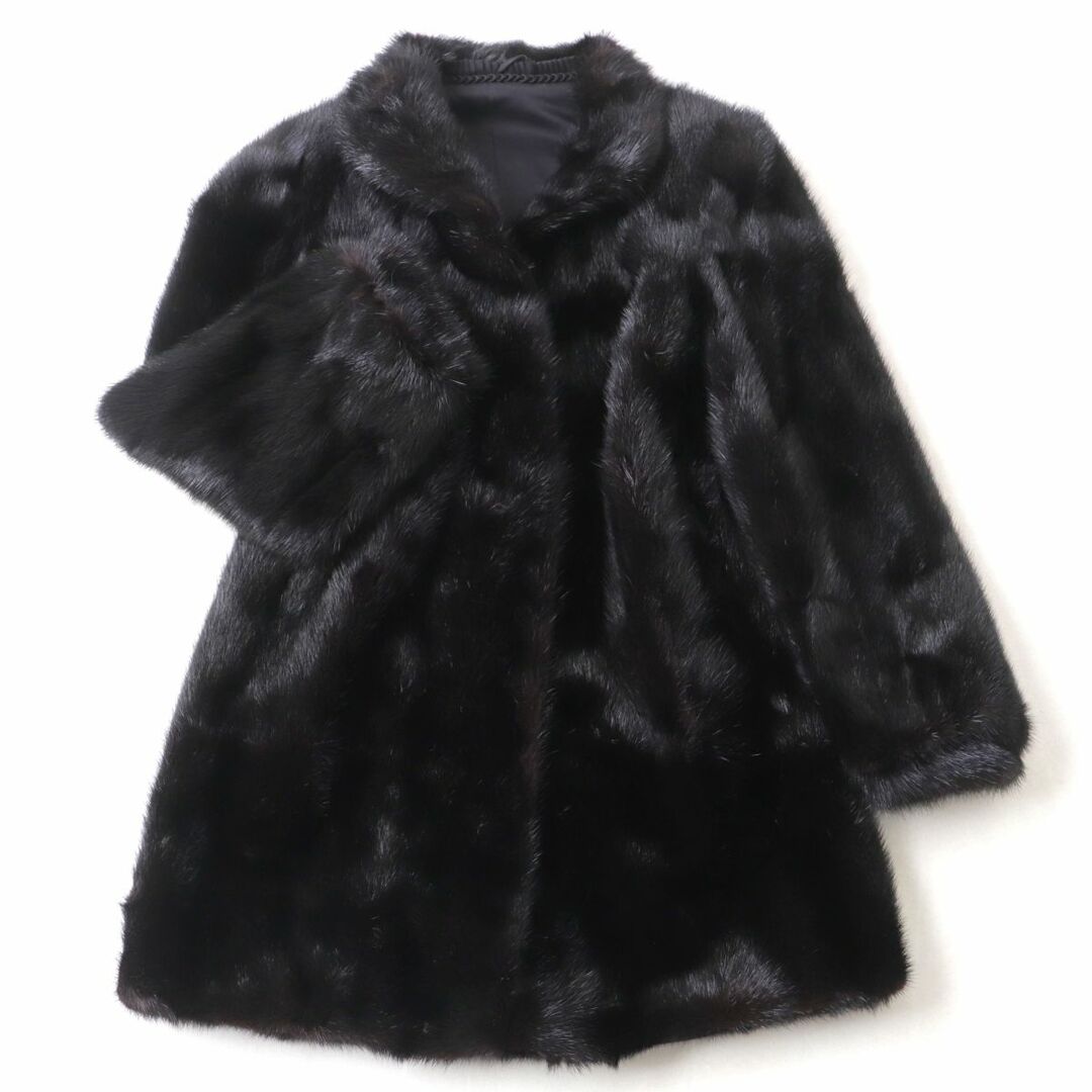 美品☆MINK ミンク 逆毛 本毛皮コート ダークブラウン 15号 毛質艶やか・柔らか◎ 【限定販売】 www.angelfun.com.tw
