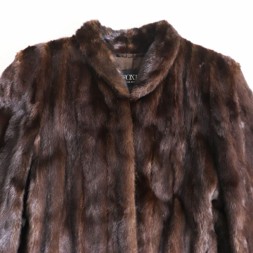 美品○FOXEY BOUTIQUE フォクシー ブティック BLACKGLAMA ブラックグラマ MINK ミンク 本毛皮ショートコート ジャケット  ダークブラウン 品質一番の 10098円