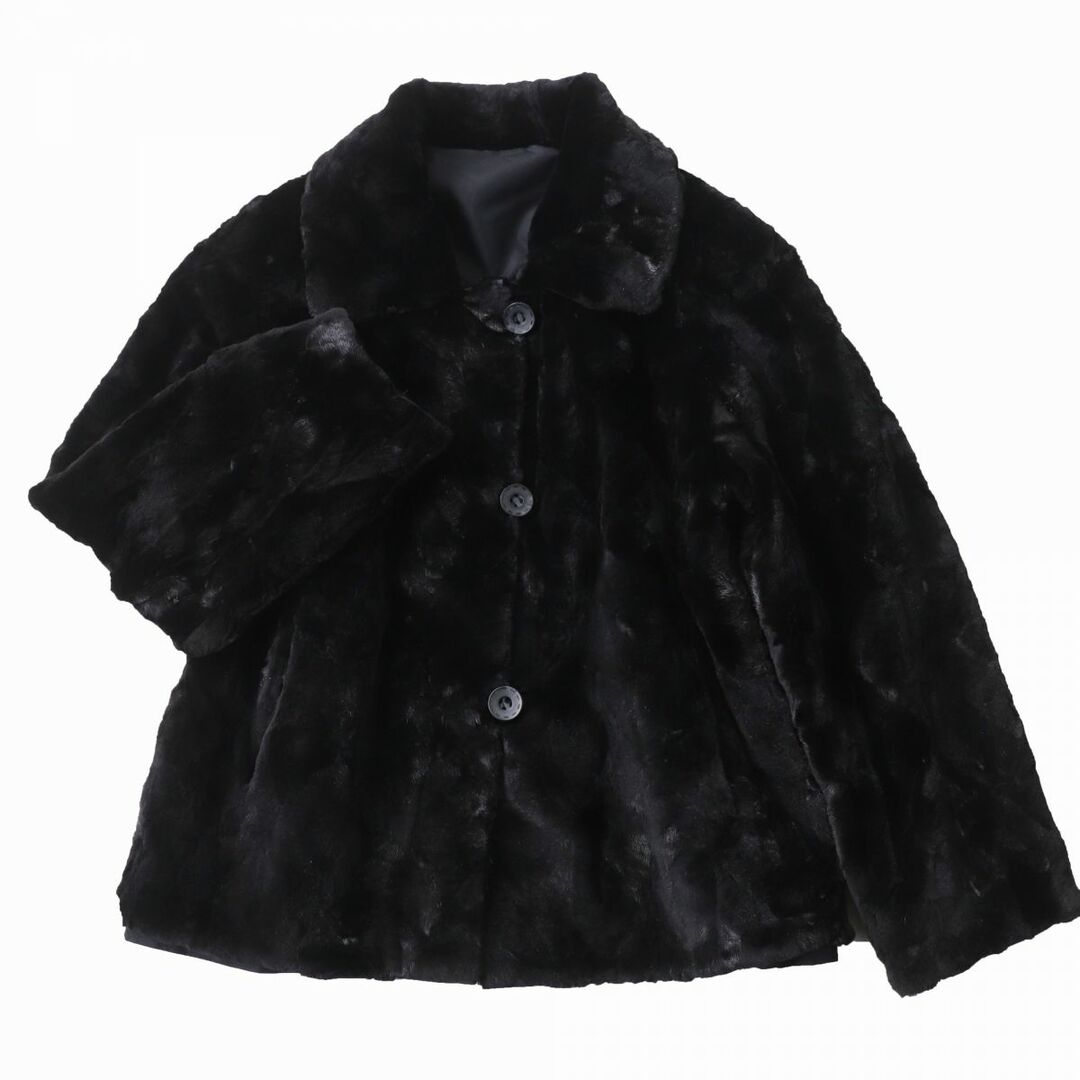 極美品☆MINK シェアードミンク×シルク100% リバーシブル 本毛皮