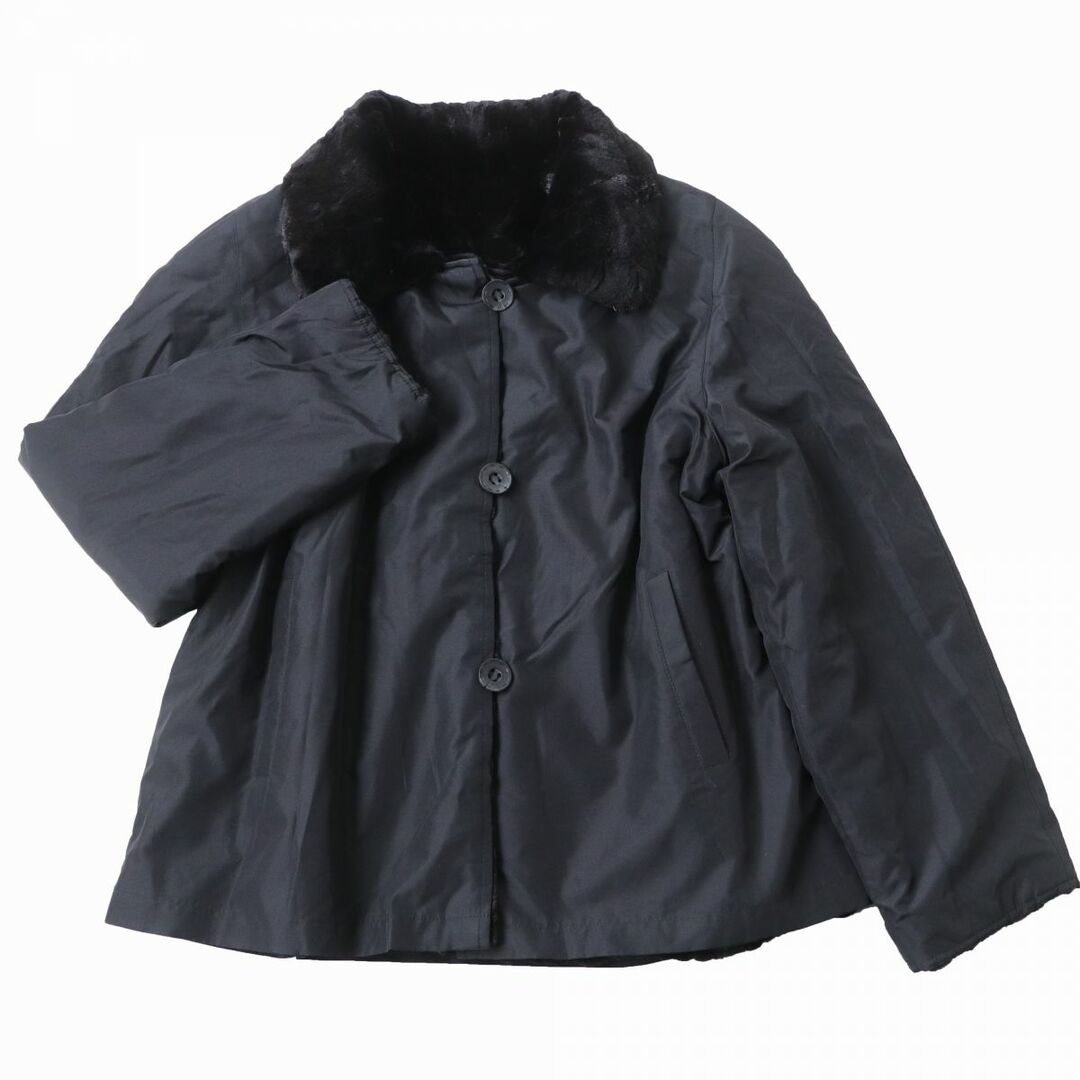 極美品☆MINK シェアードミンク×シルク100% リバーシブル 本毛皮