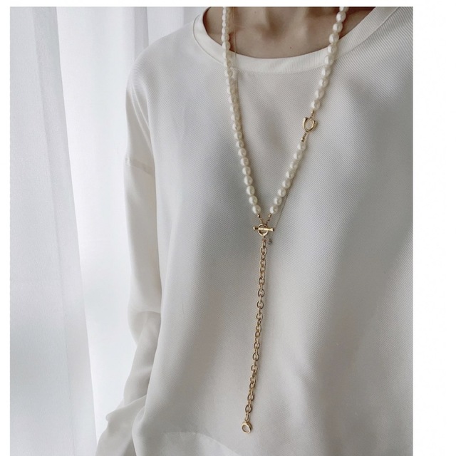 Ron Herman(ロンハーマン)のCHIEKO+ pearl necklace 02bonheur ネックレス レディースのアクセサリー(ネックレス)の商品写真