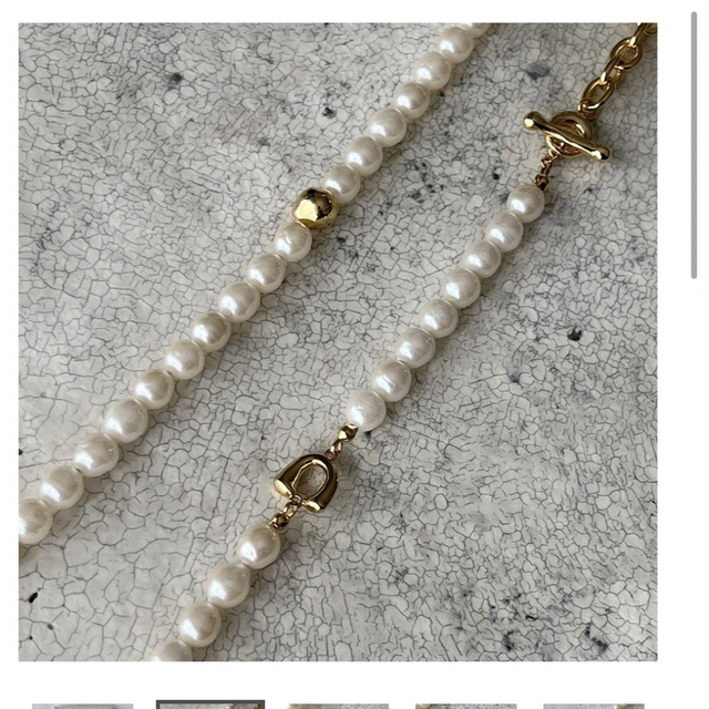 Ron Herman(ロンハーマン)のCHIEKO+ pearl necklace 02bonheur ネックレス レディースのアクセサリー(ネックレス)の商品写真