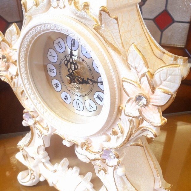 輸入雑貨　ヨーロッパ　『振り子卓上時計&キャンドルスタンド』　×　全３点セット