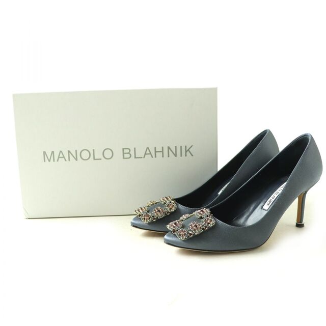 美品◎イタリア製 MANOLO BLAHNIK マノロブラニク HANGISI ハンギシ