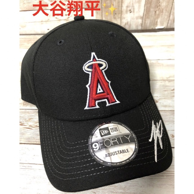 大谷翔平 NEW ERA 9FORTY サイン刺繍入りキャップ