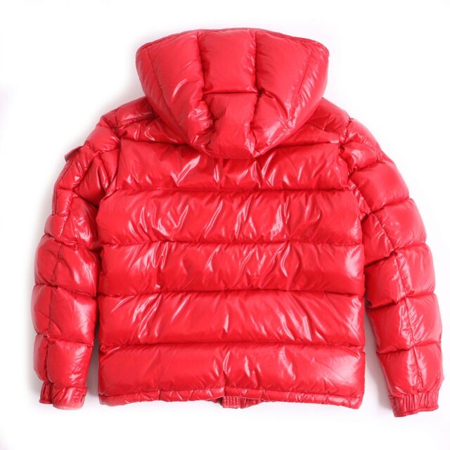 MONCLER(モンクレール)の美品◆19-20AW MONCLER モンクレール MAYA マヤ ロゴワッペン フーデッド WZIP ダウンジャケット レッド 1 国内正規品 メンズ メンズのジャケット/アウター(ダウンジャケット)の商品写真