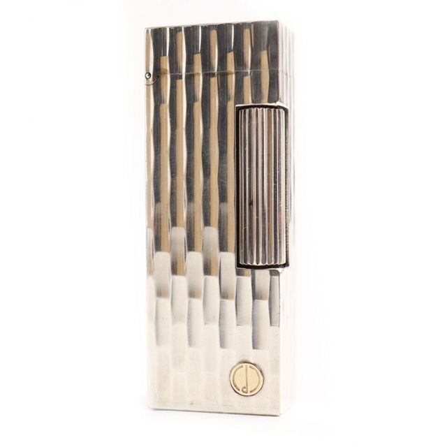 美品◇dunhill ダンヒル ロゴ入り スクエア型 ローラー式 ガスライター