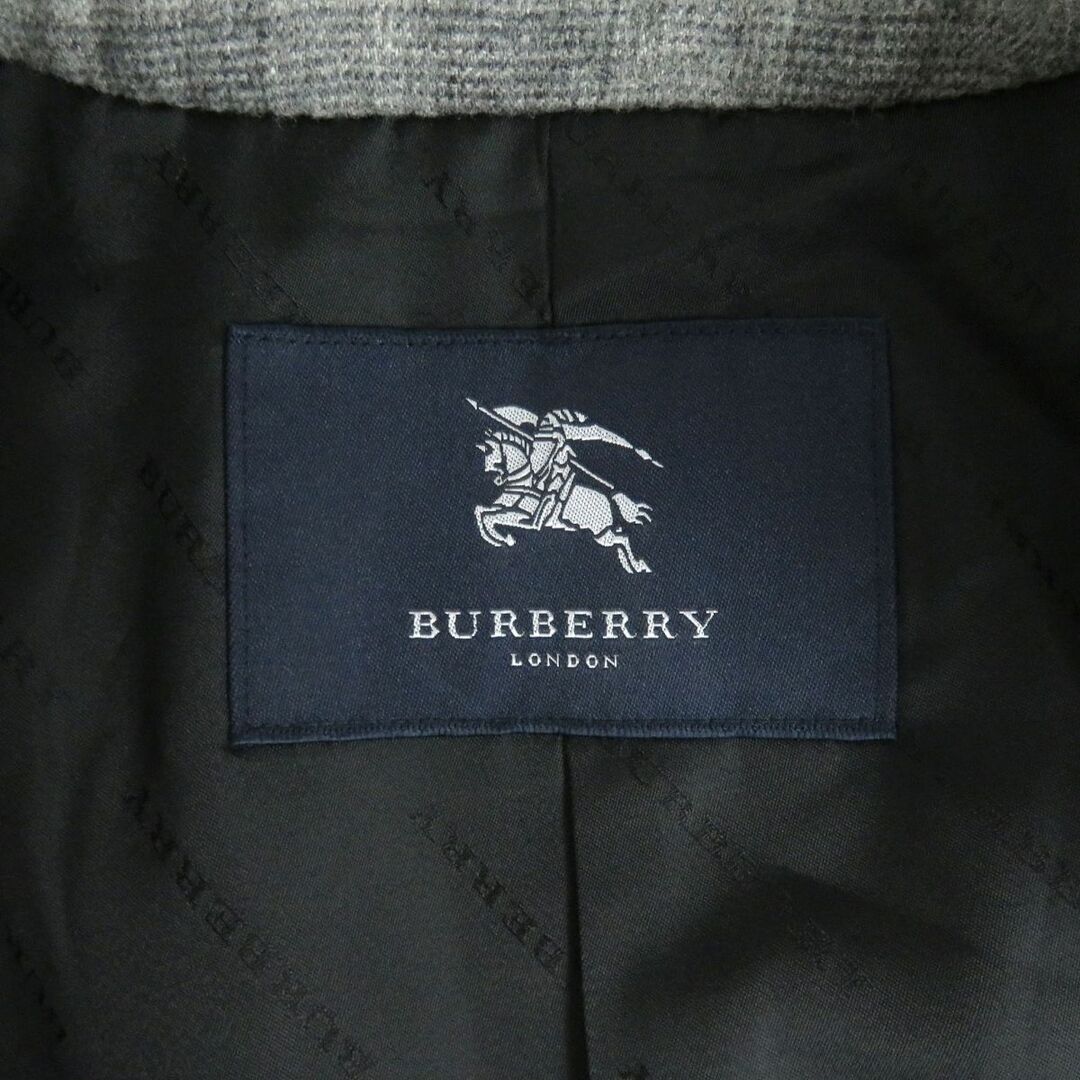 BURBERRY - 美品□バーバリーロンドン チェック柄/裏地ロゴ総柄 ロング