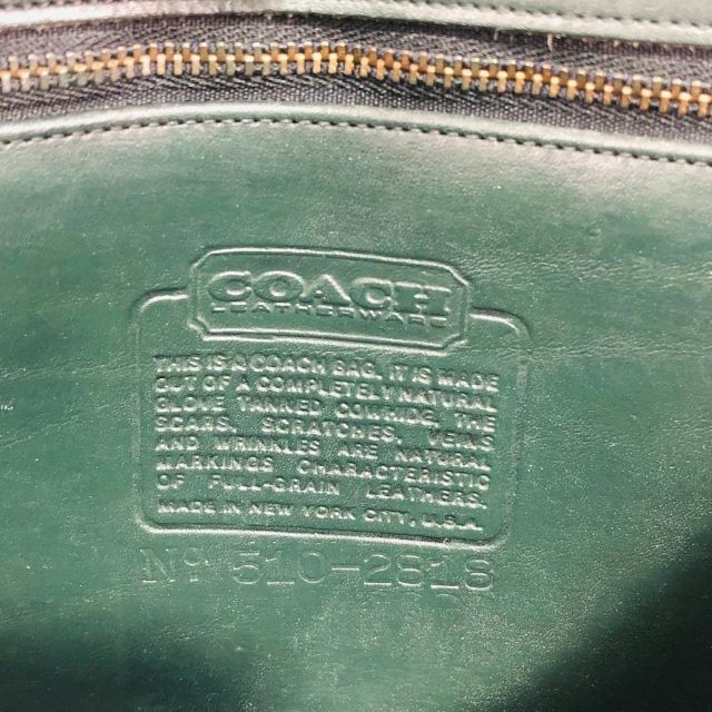 OLD COACH スクエア ショルダーバッグ 深緑 法廷バッグ 激レア極上品