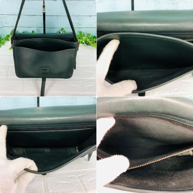 OLD COACH スクエア ショルダーバッグ 茶色 レア 法廷バッグ 極上品