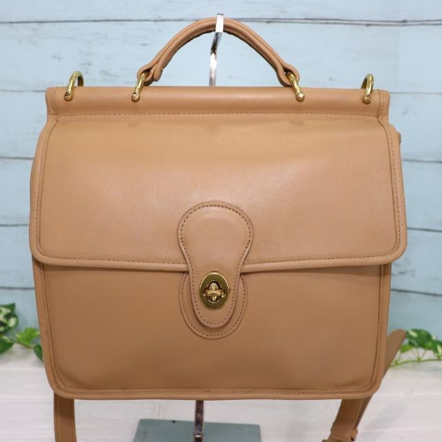 福袋 COACH OLD スクエア 法廷バッグ ミルクティベージュ ショルダー