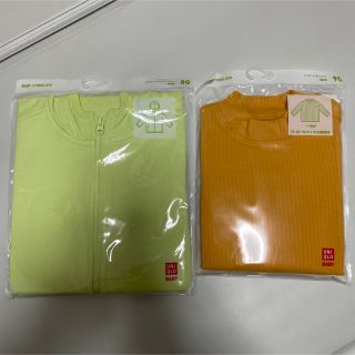 ユニクロ(UNIQLO)の80UVカットメッシュパーカ＆90リブハイネックT(その他)