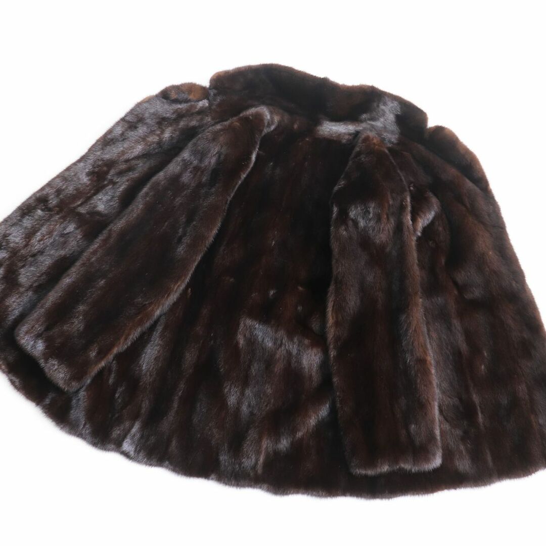 極美品○OS fur MINK ミンク 本毛皮ショートコート ジャケット 裏地