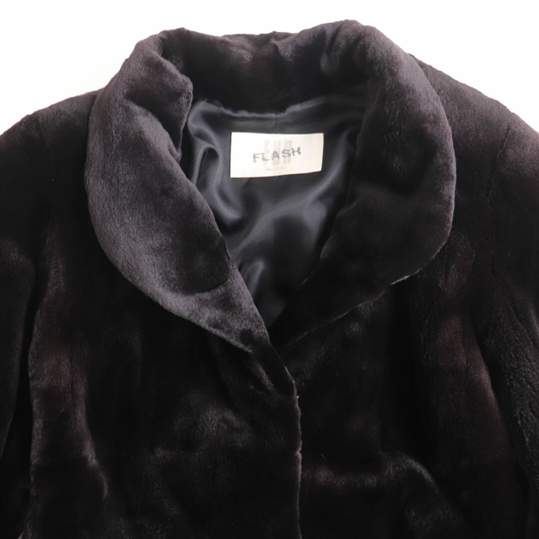 MOON BAT FUR　MINK　ミンク　毛皮　ロングコート　ダークブラウン