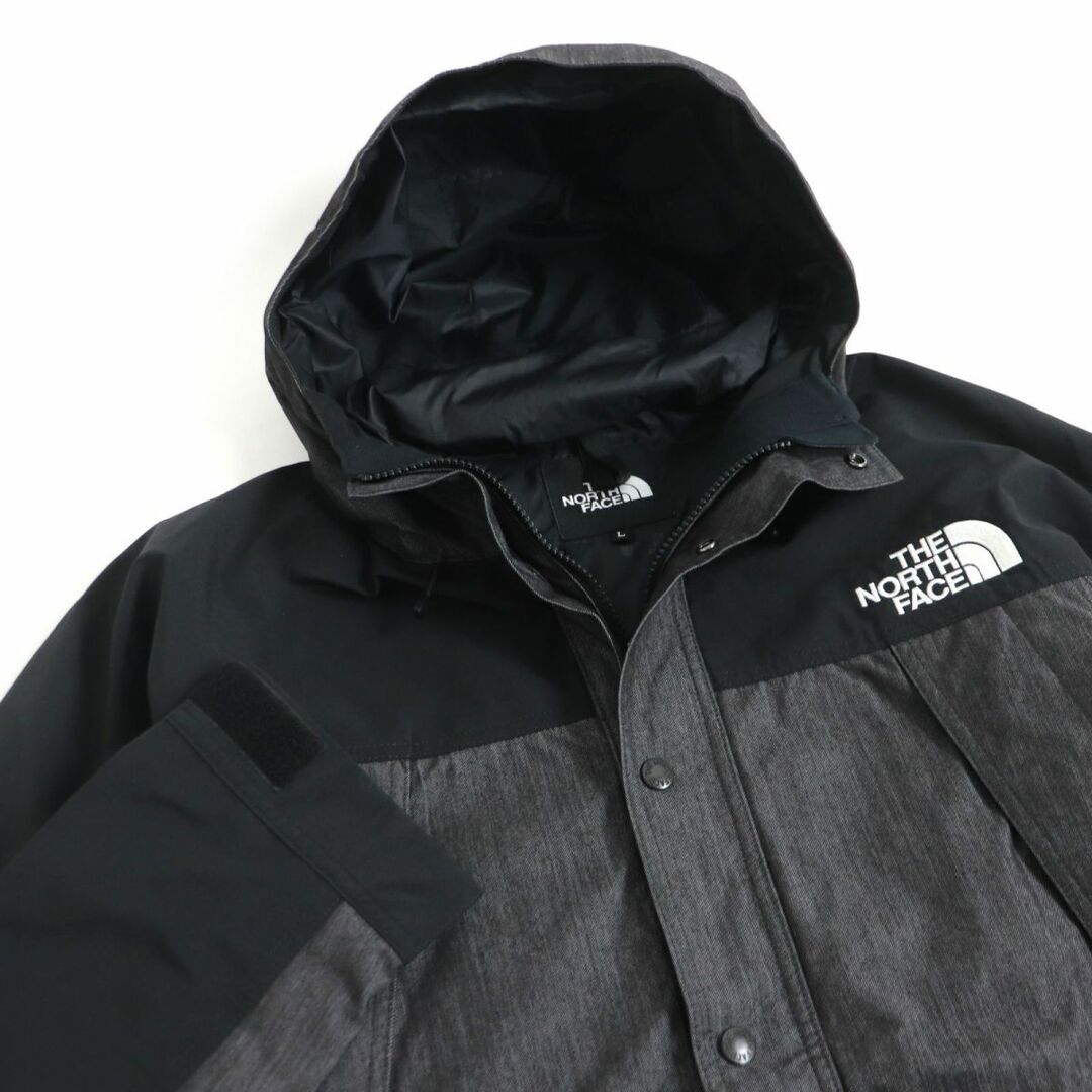 美品□ザ・ノースフェイス NP12032 MOUNTAIN LIGHT DENIM JACKET GORE-TEX マウンテンパーカー/ブルゾン ナイロンブラックデニム L 正規品