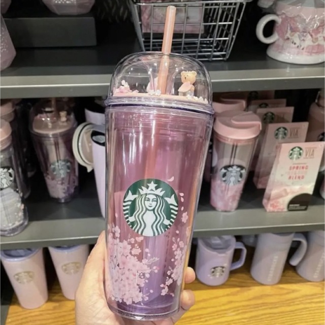 Starbucks Coffee 海外限定 スターバックス さくら ベアリスタ コールドカップ ドーム タンブラーの通販 by プロフ必読  値上げbluetan_1224｜スターバックスコーヒーならラクマ