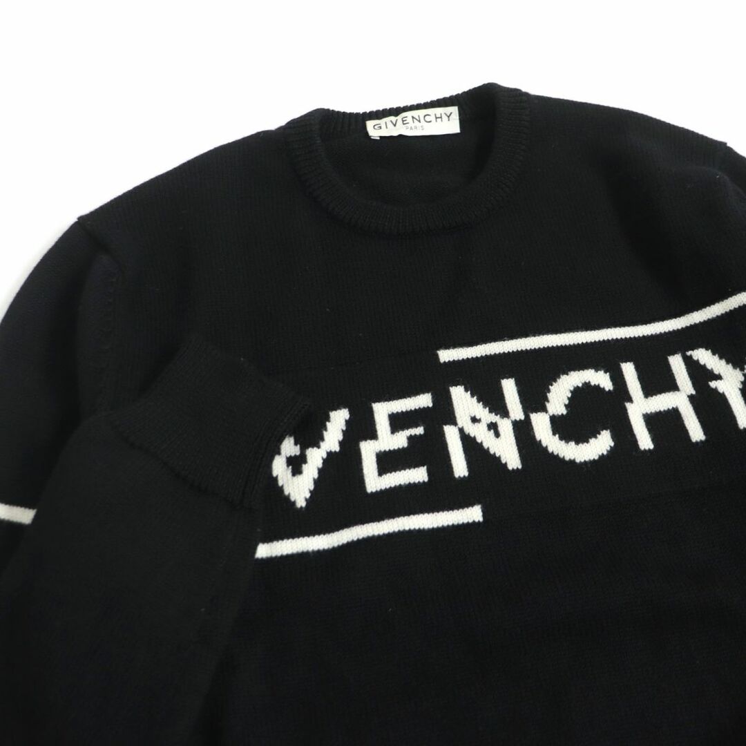 GIVENCHY - 美品□GIVENCHY/ジバンシィ BM90B44Y5D Logo Knit Sweater