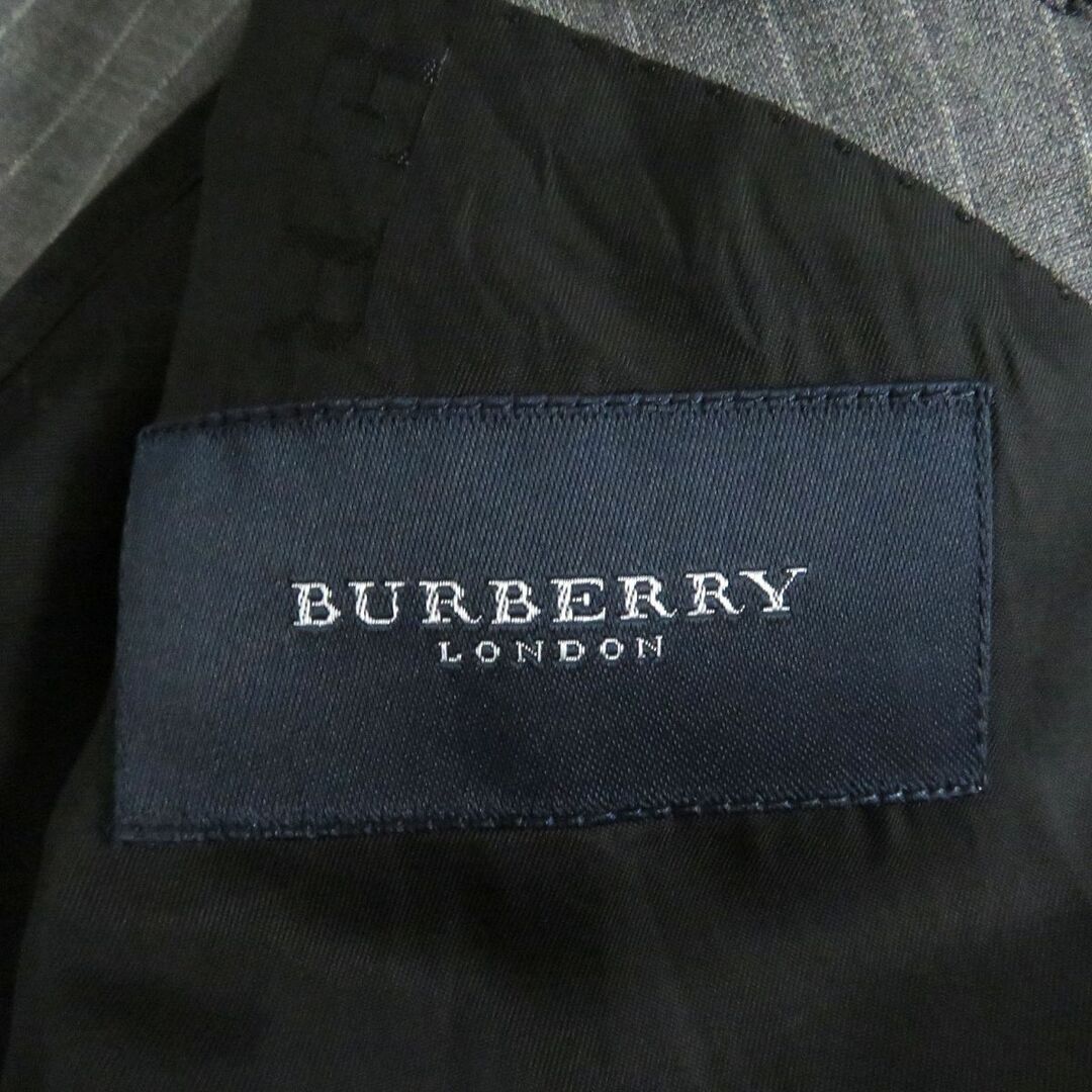 BURBERRY - 極美品□バーバリーロンドン ストライプ柄 ロゴボタン