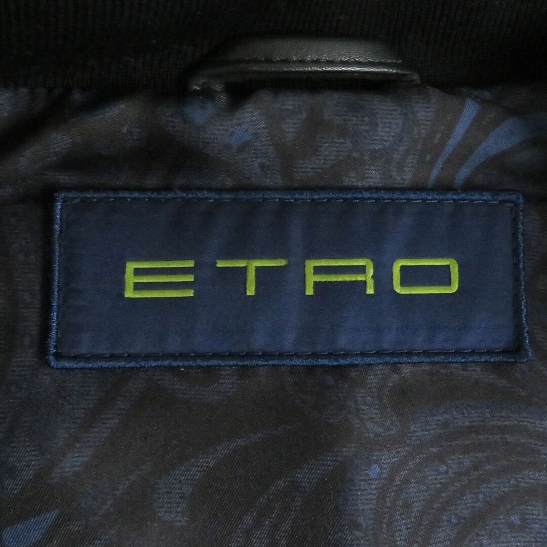 ETRO - 美品□ETRO/エトロ 袖中綿入り/ペイズリー柄 WZIP ムートン