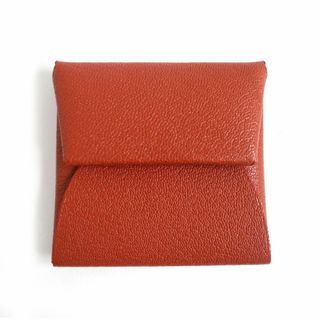 エルメス(Hermes)の極美品□2021年製 HERMES/エルメス バスティア シェーブル レザーコインケース/小銭入れ ブラウン×ライトブルー/バイカラー 仏製 Z刻印(コインケース/小銭入れ)