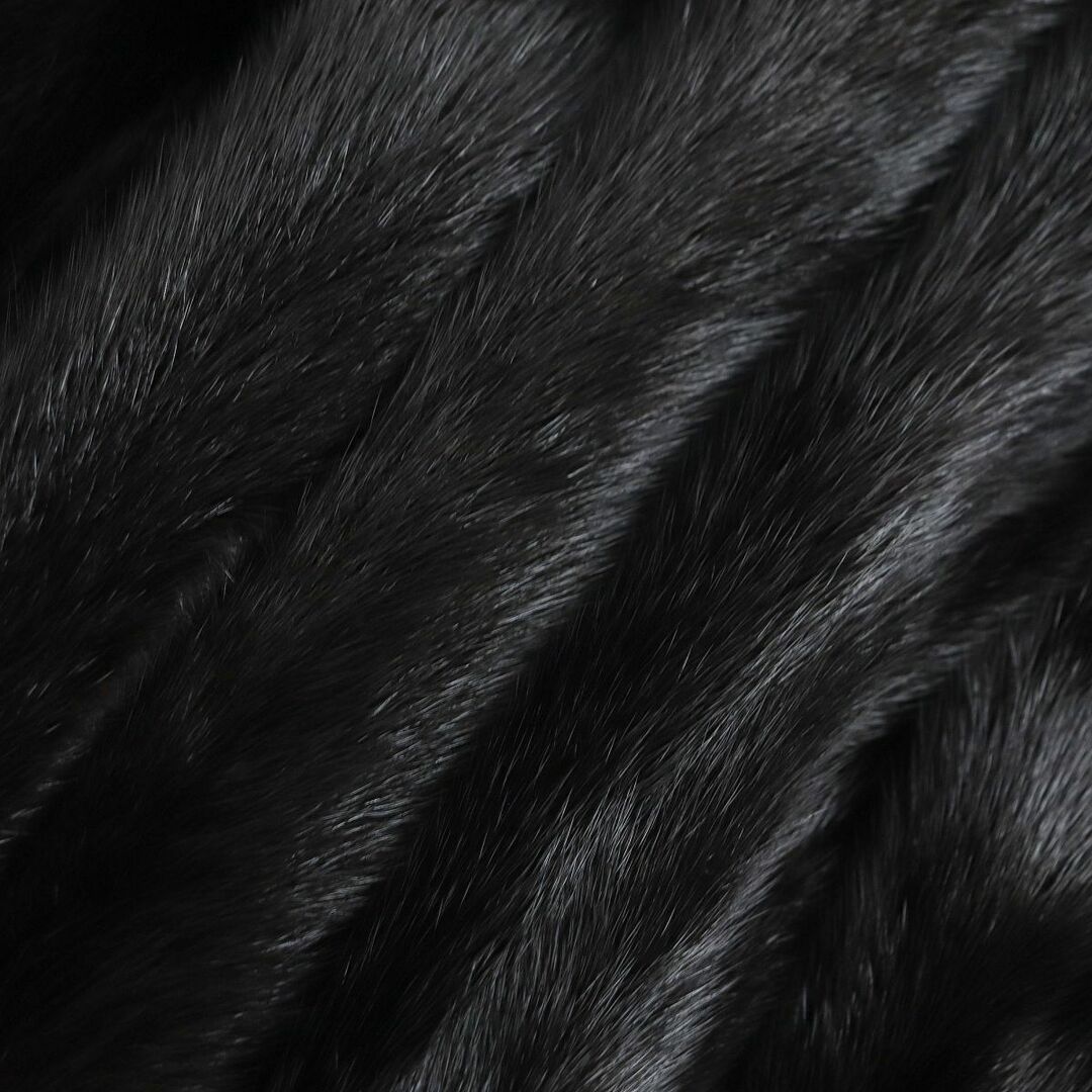 極美品▼SAGA MINK サガミンク 本毛皮コート ブラウン 毛質艶やか・柔らか◎