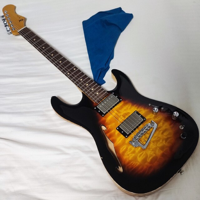 Ry Guitar セミホロウ ギター ワンオフ SuhrPU オーダー キルト