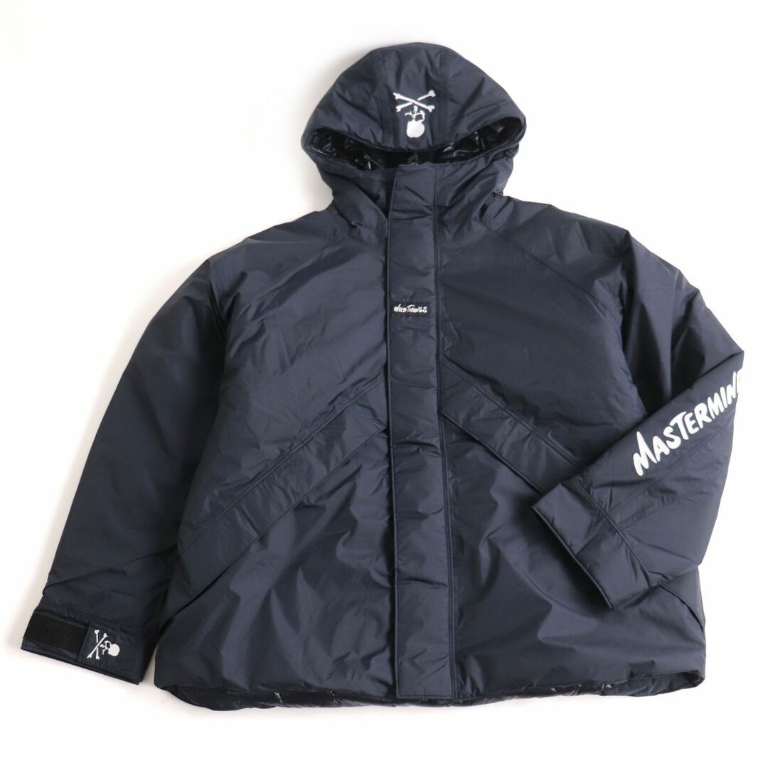 未使用品□マスターマインド×ワイルドシングス ロゴプリント DENALI JACKET PRIMALOFT 中綿 デナリジャケット/ベンチコート 黒 M 正規品