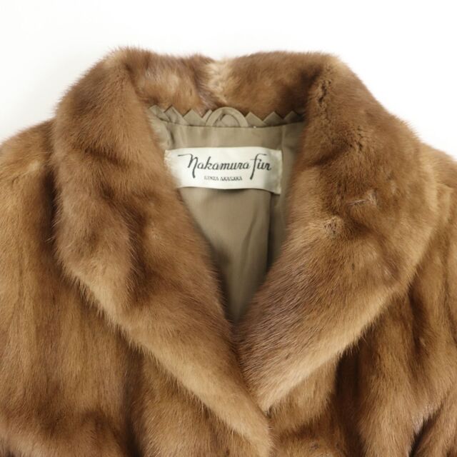 毛並み美品☆Nakamura Fur ナカムラファー MINK ミンク 本毛皮コート